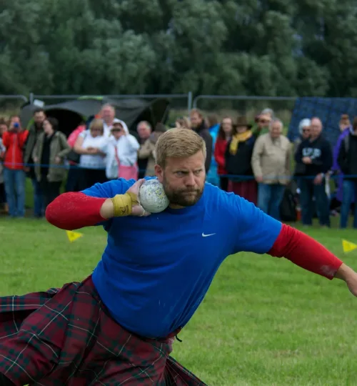 Stirling Highland Games heavyweights competitor
