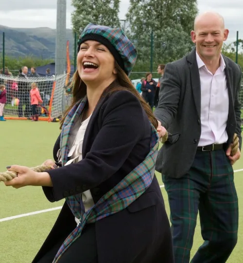simone lahbib and andrew bain stirling highland games 2018